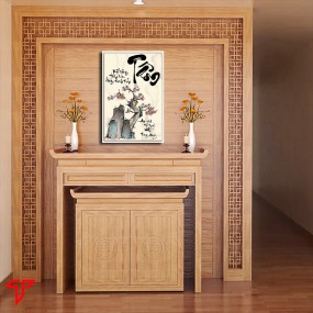Tranh thư pháp hình phật chữ tâm